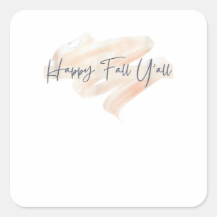 Het is Herfst Y'all Beagle Schattige Hondenliefheb Vierkante Sticker
