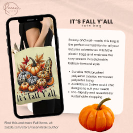 Het is Herfst Y'all Canvas tas