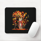 Het is Herfst Y'all Cat Leaf Herfst Hallo Tree Muismat (Met muis)