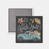 Het is Herfst Y'all - Chalkboard Truck Magneet (Voorkant / Achterkant)