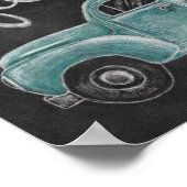 Het is Herfst Y'all - Chalkboard Truck Poster (Hoek)