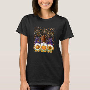 Het is Herfst Y'all Cute Gnomes Pumpkin Autumn Tre T-shirt