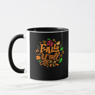 Het is Herfst Y'all Essentiële Retro Klassieker Mok