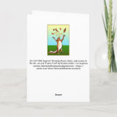 Het is Herfst Y'All Fabric Font Squirrel Nut Leave Kaart (Achterkant)