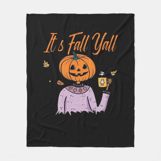Het is Herfst Y'all Funny Fleece Deken (Voorkant)