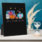 Het is Herfst Y'all Funny Magic Halloween pompoen  Fotoplaat (Zijkant)