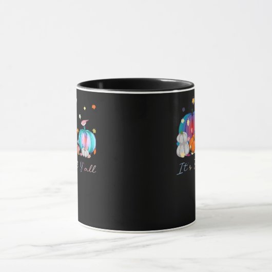 Het is Herfst Y'all Funny Magic Halloween pompoen  Mok (Midden)