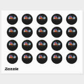 Het is Herfst Y'all Funny Magic Halloween pompoen Ronde Sticker (Vel)