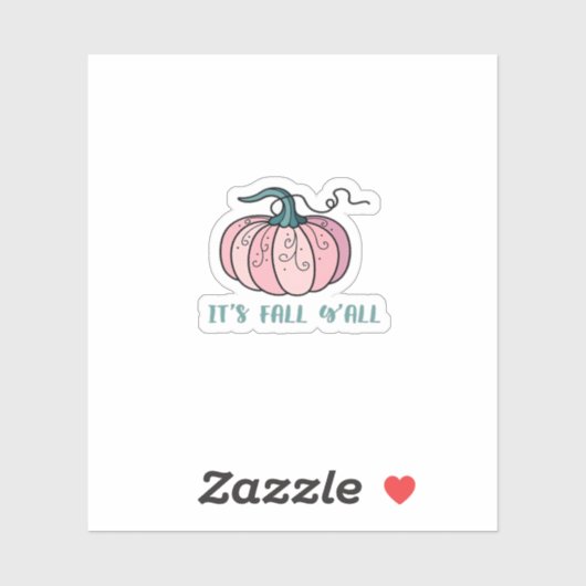 Het is Herfst Y'all Funny Trendy Sticker (Vel)