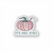 Het is Herfst Y'all Funny Trendy Sticker (Voorkant)