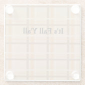 Het is Herfst Y'all Glazen Onderzetter (Achterkant)