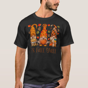 Het is Herfst Y'all Gnome Autumn Gnomes Pumpkin Sp T-shirt