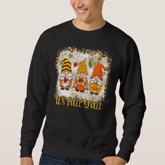 Het is Herfst Y'all Gnome Pumpkin herfst dan Trui (Voorkant)