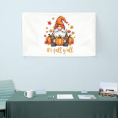 Het is Herfst Y'all Gnomes Pumpkin Autumn Thanksgi Spandoek (Beurs)
