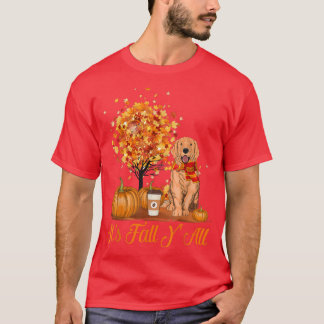 Het is Herfst Y'all Golden Retriever Dog Halloween T-shirt