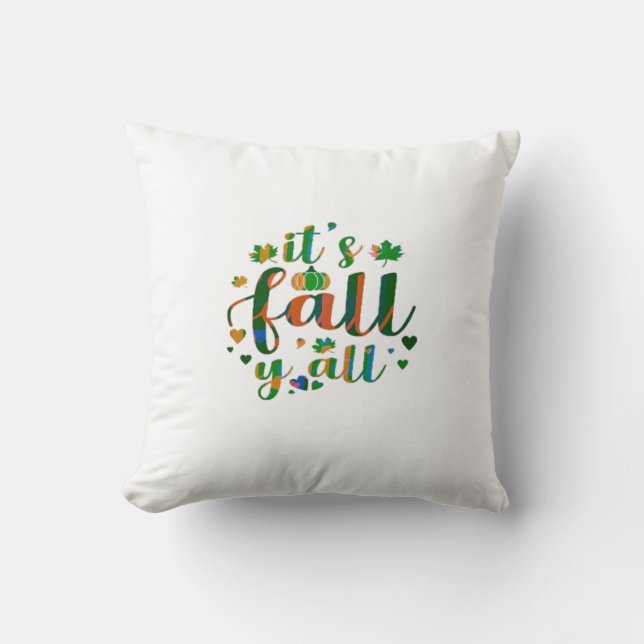 Het is Herfst Y'all grafische stijl Kussen (Voorkant)