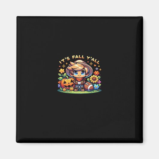 Het is Herfst Y'all Graphic Creative Casual Magneet (Voorkant)