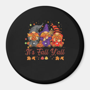 Het is Herfst Y'all Halloween Kabouters Pompoen Vi Magneet