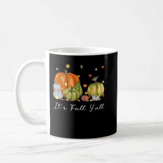 Het is Herfst Y'All Halloween Pumpkin Autumn Leave Koffiemok (Links)