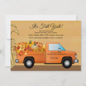 Het is Herfst Y'all Harvest Invitation Kaart (Voorkant)
