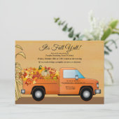 Het is Herfst Y'all Harvest Invitation Kaart (Staand voorkant)