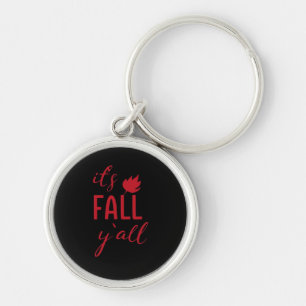 Het is Herfst Y'all Herfst Design Herfstseizoen Co Sleutelhanger
