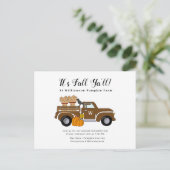 Het is Herfst Ya'll Herfst Party Invitation Briefkaart (Staand voorkant)