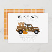 Het is Herfst Ya'll Herfst Party Invitation Briefkaart (Voorkant / Achterkant)