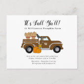 Het is Herfst Ya'll Herfst Party Invitation Briefkaart (Voorkant)