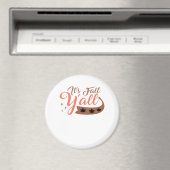 Het is Herfst Y'all, Herfst Pumpkin Skeleton Creep Magneet (Insitu (Vaatwasser))