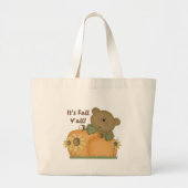 "Het is Herfst Y'all" herfst Teddy Bear Canvas tas (Voorkant)