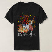 Het is Herfst Y'all Jack Russell Terrier Dog Pumpk T-shirt (Design voorkant)