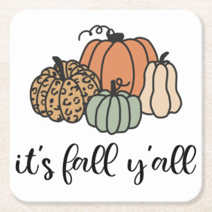 Het is Herfst Y'all Kartonnen Onderzetters