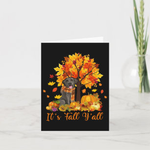 Het is Herfst Y'all Labrador Black Lab Halloween D Kaart