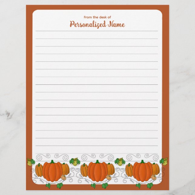 Het is Herfst Y'all - Line Briefhoofd (Voorkant)