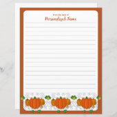 Het is Herfst Y'all - Lined Paper Sheet (Voorkant / Achterkant)