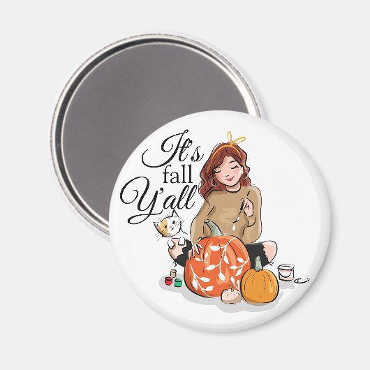 Het is herfst Y'all magnet (Voorkant / Achterkant)