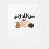 Het is Herfst Y'all met manen prachtige Halloween  Fleece Deken (Voorkant)