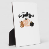 Het is Herfst Y'all met manen prachtige Halloween  Fotoplaat (Zijkant)