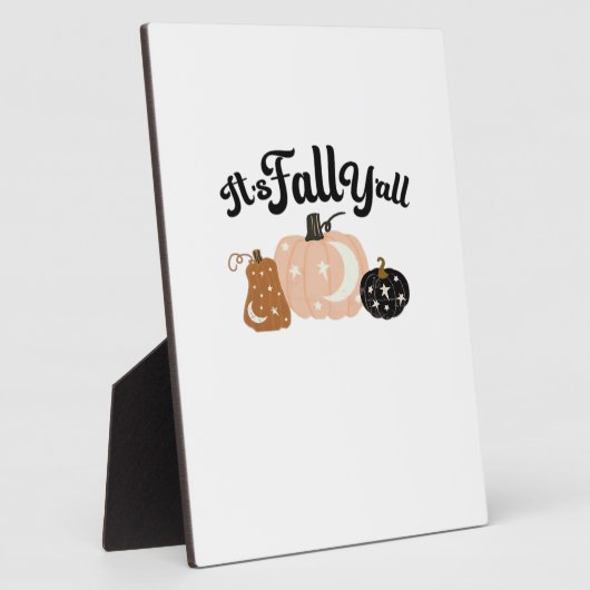 Het is Herfst Y'all met manen prachtige Halloween  Fotoplaat (Zijkant)