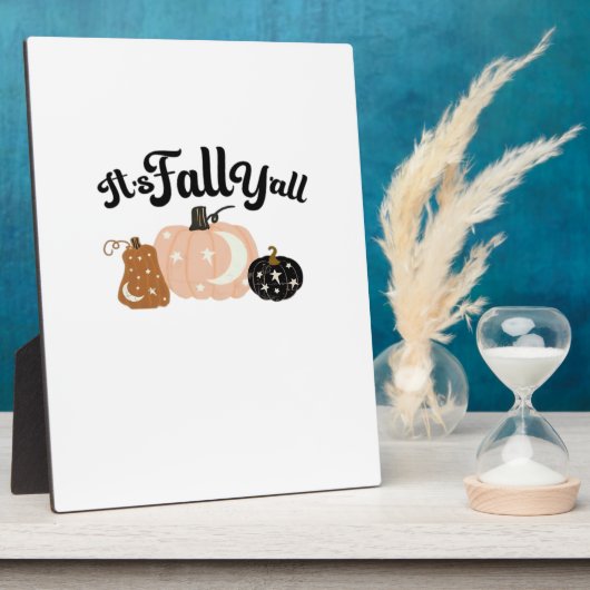 Het is Herfst Y'all met manen prachtige Halloween  Fotoplaat (Zijkant)