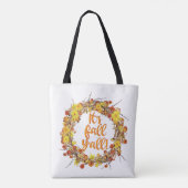 Het is Herfst Y'all Oranje Autumn Leaves Tote Bag (Achterkant)