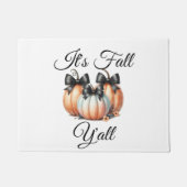 Het is Herfst Y'all: Pastel Pumpkins Deurmat (Voorkant)