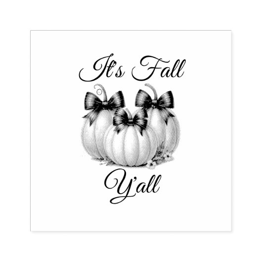 Het is Herfst Y'all: Pastel Pumpkins Rubberstempel (Afrduk)