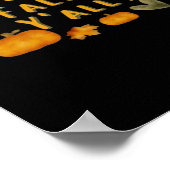 Het is Herfst Y'all Pompoen Design Creatieve Kunst Poster (Hoek)