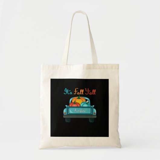 Het is Herfst Y'all Pumpkin Cool Unique Tote Bag (Voorkant)