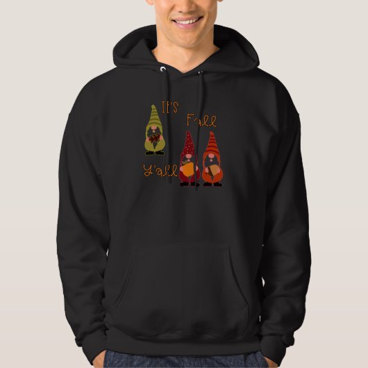 Het is Herfst Y'all Pumpkin Gnome Autumn Tree Hoodie (Voorkant)