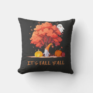 Het is Herfst Y'all Pumpkin Gnome Autumn Tree Kussen