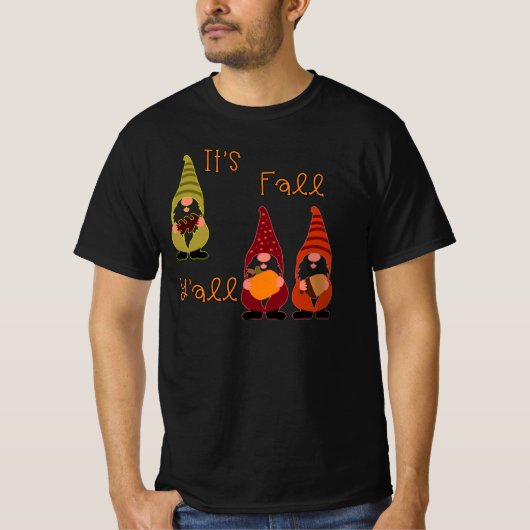 Het is Herfst Y'all Pumpkin Gnome Autumn Tree T-shirt (Voorkant)