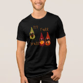 Het is Herfst Y'all Pumpkin Gnome Autumn Tree Tri-Blend Shirt (Voorkant)